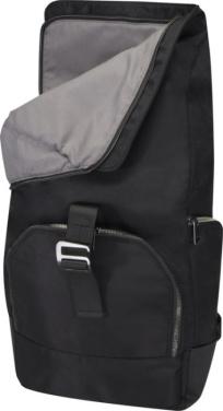 Logotrade promotional item picture of: Rhine 15” GRS recycled rolltop backpack 18L