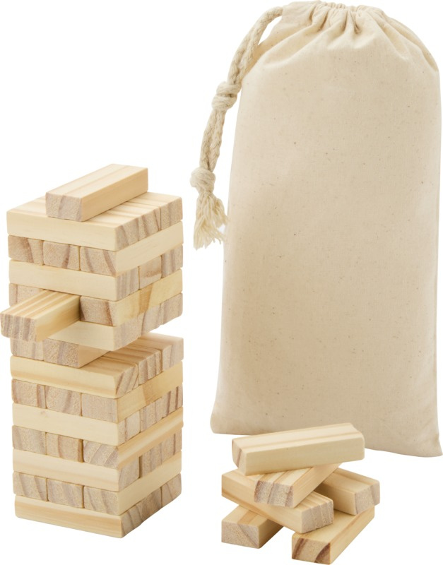 Logo trade advertising product photo of: Jumble wooden toppling tower game