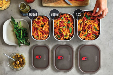 Logo trade promotional giveaways image of: Black+Blum Mealprep Box 3pcs Set Small, Medium, Large