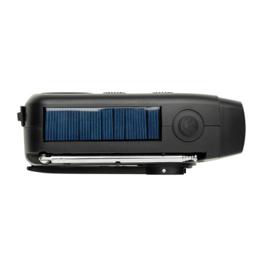 Logo trade promotional gifts picture of: RescueWave RCS recycled plastic emergency radio