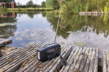 Logo trade advertising products image of: RescueWave RCS recycled plastic emergency radio