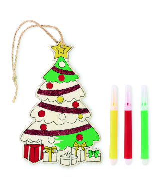 Logo trade promotional giveaway photo of: Christmas tree ornament