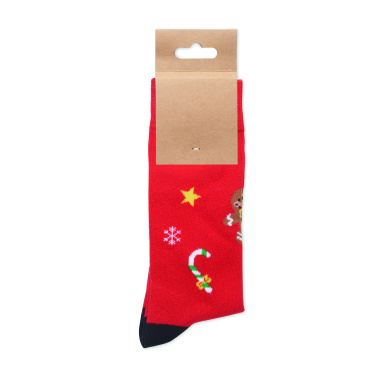 Logo trade corporate gifts picture of: Pair of Christmas socks M