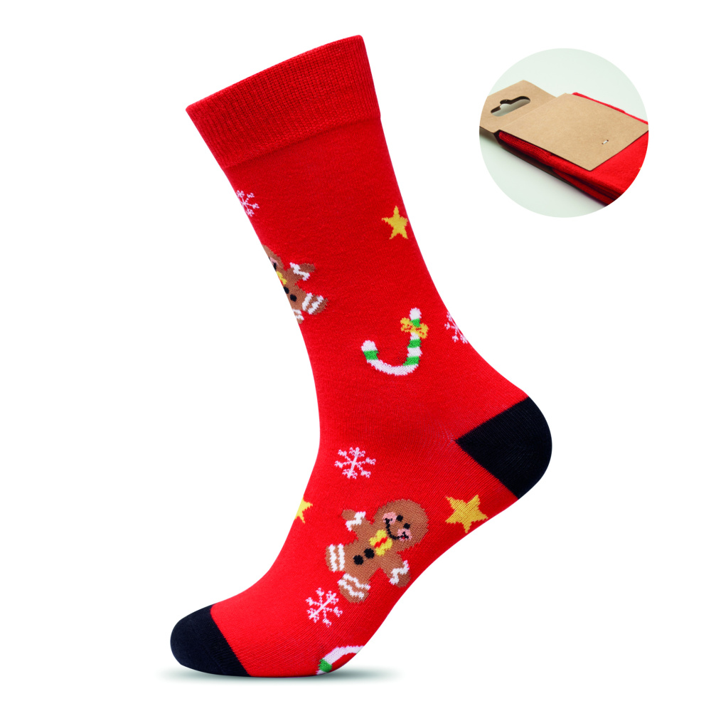Logotrade corporate gift image of: Pair of Christmas socks L