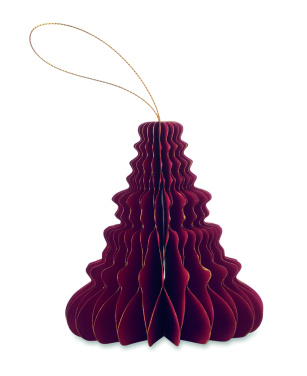 Logo trade advertising product photo of: Christmas paper tree hanger