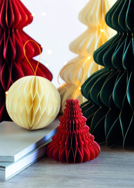 Logotrade promotional item image of: Christmas paper tree hanger