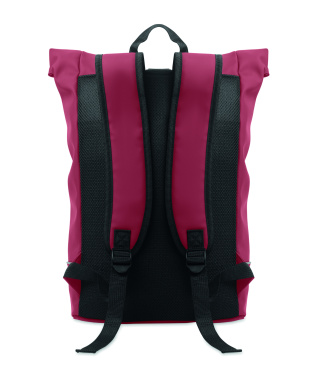 Logo trade corporate gifts picture of: Laptop 15" roll top PU backpack