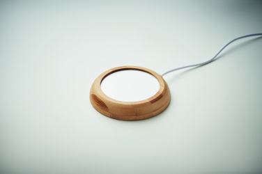 Logotrade promotional giveaway picture of: Bamboo mug warmer with USB