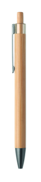 Logotrade promotional item picture of: Push button bamboo pen