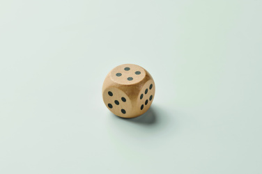 Logo trade corporate gift photo of: Schima wooden dice 3cm dia