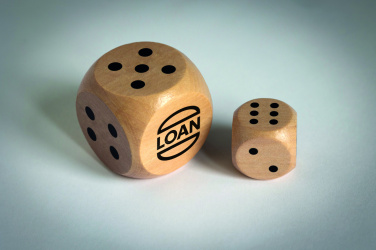 Logotrade promotional item picture of: Schima wooden dice 3cm dia