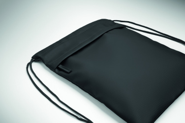 Logo trade advertising products picture of: Drawstring bag in 600D RPET