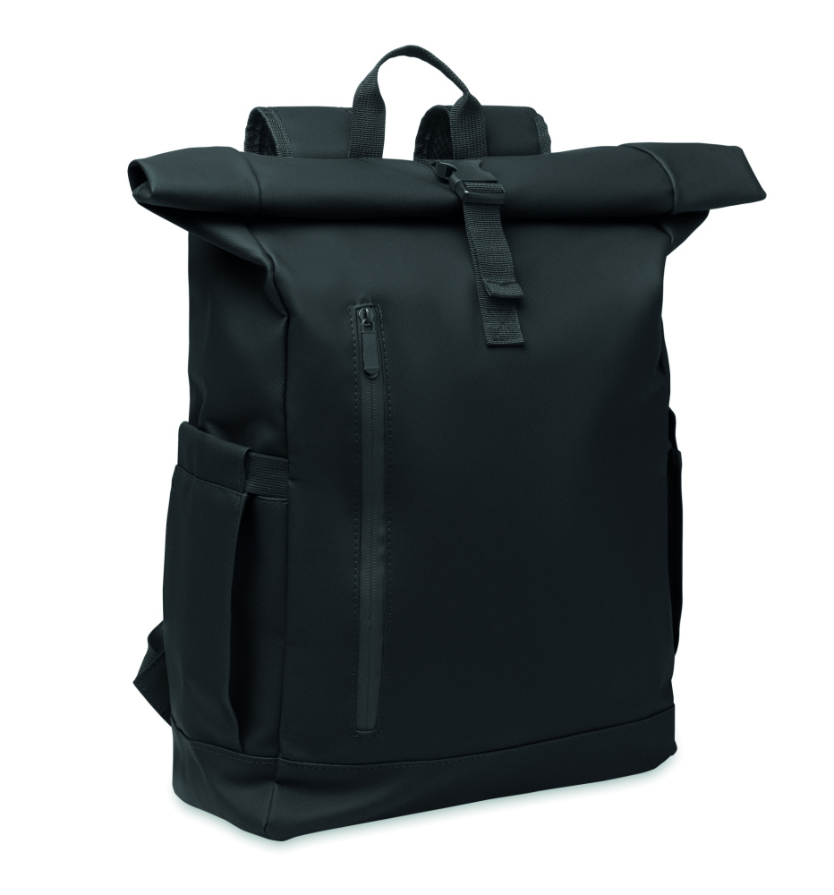 Logotrade promotional gifts photo of: Rolltop laptop rucksack 600D