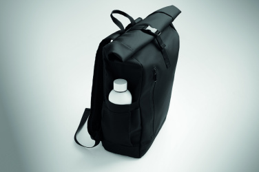 Logotrade promotional merchandise picture of: Rolltop laptop rucksack 600D