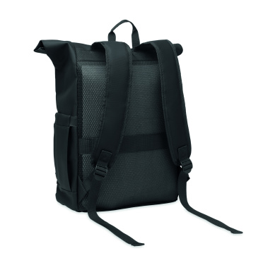Logotrade promotional merchandise photo of: Rolltop laptop rucksack 600D
