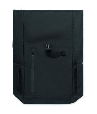 Logotrade promotional merchandise image of: Rolltop laptop rucksack 600D