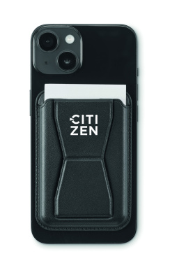 Logo trade business gifts image of: Magnetic PU cardholder