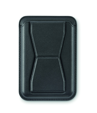 Logo trade corporate gifts image of: Magnetic PU cardholder