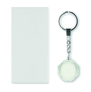 Logotrade business gift image of: Glass round award key ring