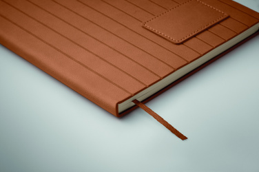 Logo trade promotional product photo of: A5 notebook in smokey PU
