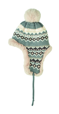 Logo trade corporate gifts image of: Knitted beanie with ear flap