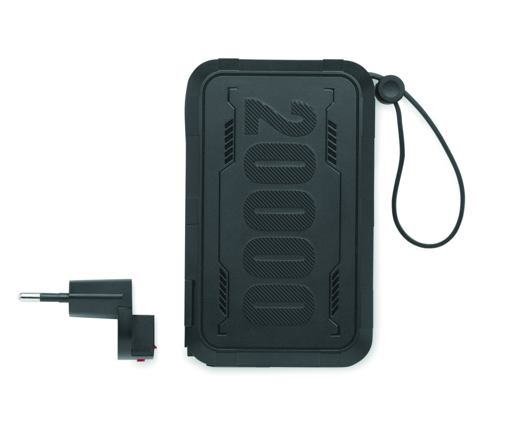 Logo trade promotional merchandise image of: Power bank 20000 mAh in ABS