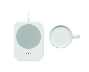 Logotrade promotional merchandise image of: Wireless charger mug warmer set