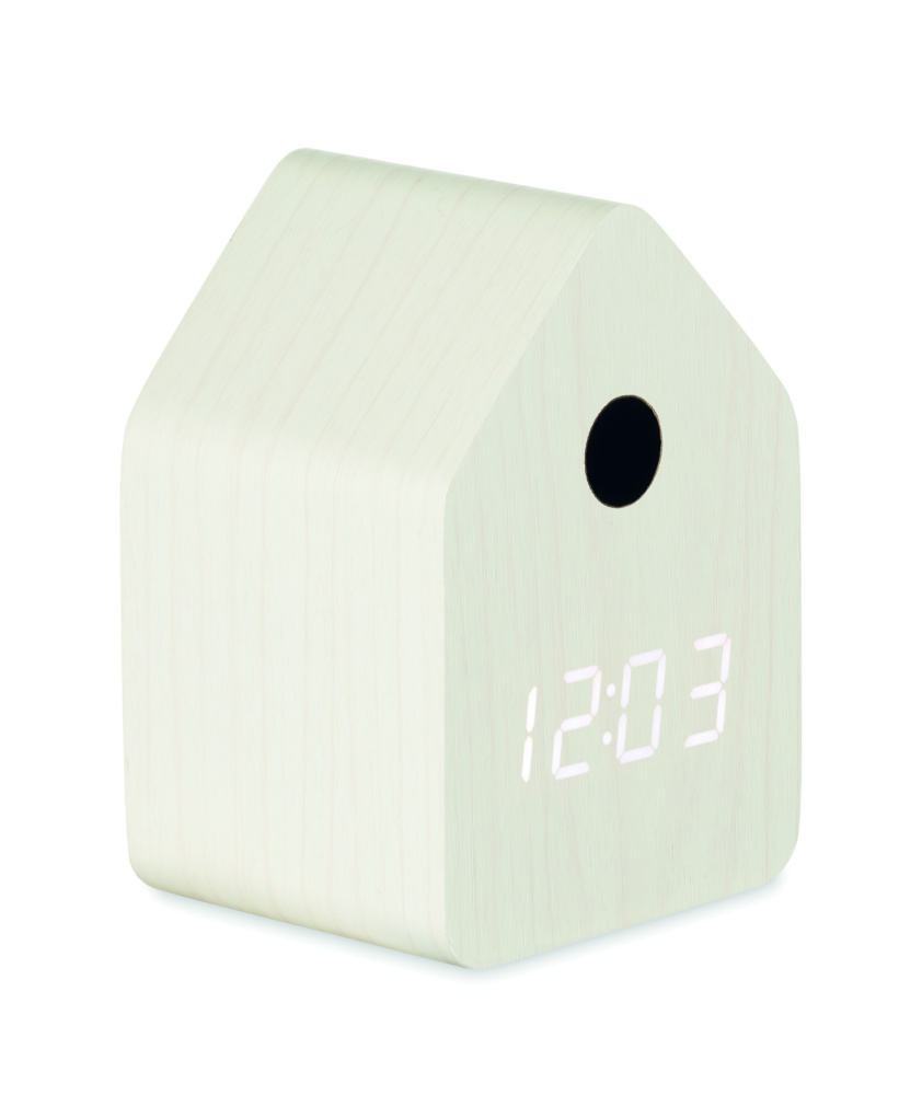 Logo trade business gifts image of: MDF cuckoo alarm clock