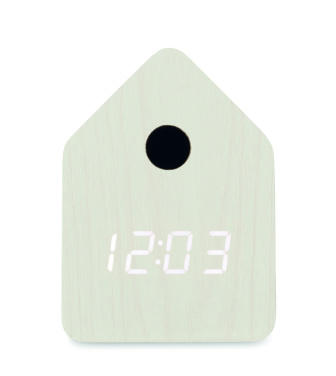 Logo trade promotional items image of: MDF cuckoo alarm clock