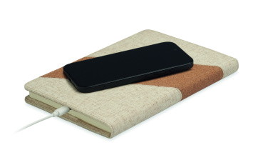 Logotrade business gifts photo of: A5 notebook with 15W charger