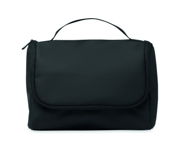 Logo trade promotional gifts image of: Cosmetic hanging bag in PU