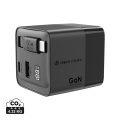 Urban Vitamin Mendocino 65W GaN charger retractable cable, black