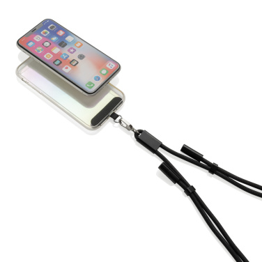 Logotrade corporate gift image of: LoopAmp RCS RPET adjustable phone cord with 60W cable