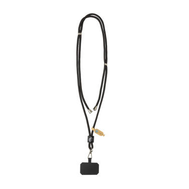 Logo trade promotional gifts image of: CarryLoop RCS recycled PET adjustable phone holder lanyard