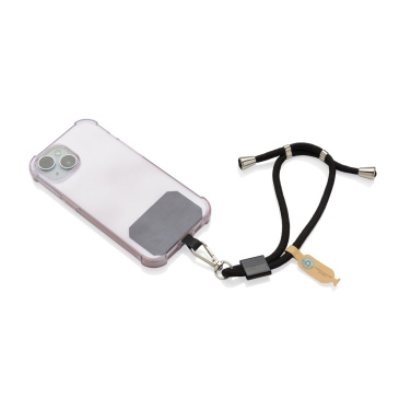 Logo trade business gift photo of: CarryLoop RCS recycled PET adjustable phone holder wristlet