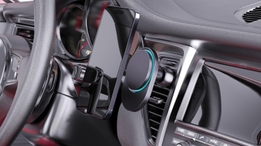 Logotrade corporate gift picture of: PowerCruze RCS rplastic 15W magnetic charging car holder