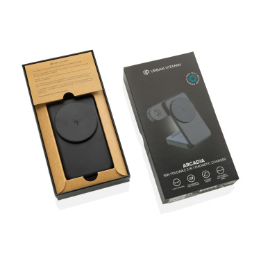 Logo trade promotional product photo of: Urban Vitamin Arcadia RCS rplastic 15W 3in1 magnetic charger