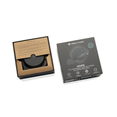 Logotrade business gifts photo of: Urban Vitamin Goleta 2-in-1 15W magnetic wireless charger