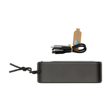 Logotrade promotional item picture of: Swiss Peak RCS recycled aluminium 10W bass speaker