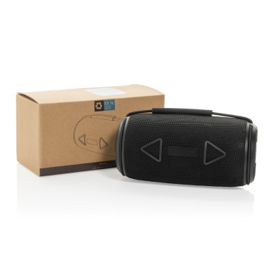 Logo trade promotional giveaways image of: Prisma RCS recycled plastic IPX 4 waterpoof 16W speaker