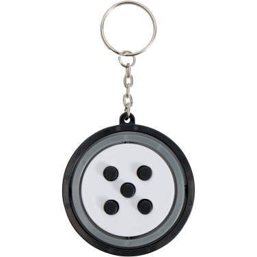 Logo trade corporate gifts image of: Spinx recycled plastic gyroscope fidget keychain