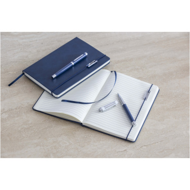 Logotrade promotional item picture of: Legato Elegance A5 hard cover notebook and rollerball pen set