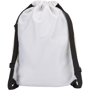 Logotrade promotional gifts photo of: Nomad GRS recycled sports drawstring bag with bottom compartment 18L