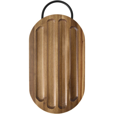 Logotrade promotional gifts photo of: Prestige acacia wood chopping board with bread knife