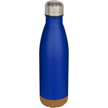 Logotrade promotional giveaways photo of: Cove 500 ml double wall vacuum insulated stainless steel water bottle with cork details