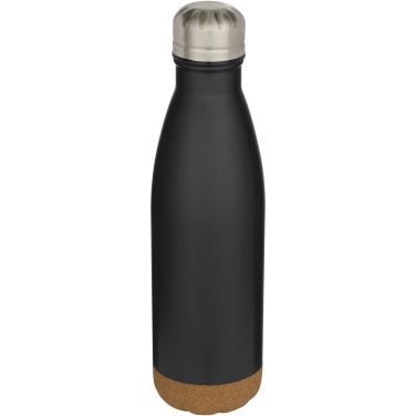 Logo trade business gift photo of: Cove 500 ml double wall vacuum insulated stainless steel water bottle with cork details
