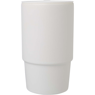 Logotrade advertising product image of: Carter 450 ml ceramic mug with plastic lid