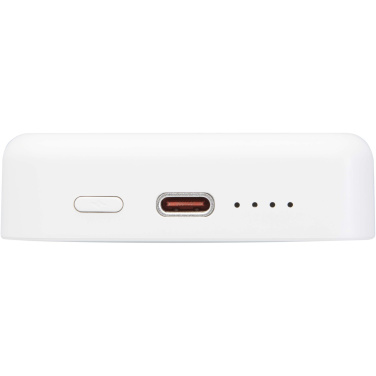 Logotrade advertising product image of: Acrab 10.000 mAh 15W magnetic wireless power bank with 20W PD - made from recycled plastic