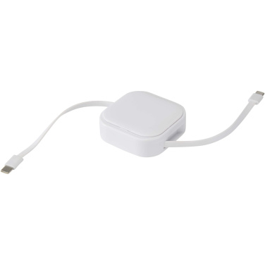 Logotrade promotional gift picture of: Gloas 5-in-1 recycled retractable data sync and 100W fast charge cable with smartphone tool kit