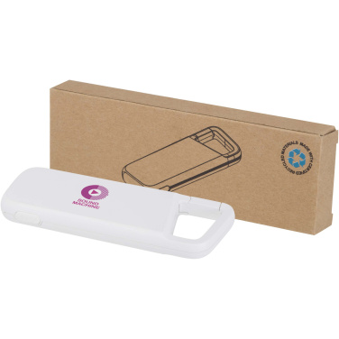 Logo trade promotional items picture of: Alkes 5000 mAh 12W recycled plastic water resistant power bank with carabiner